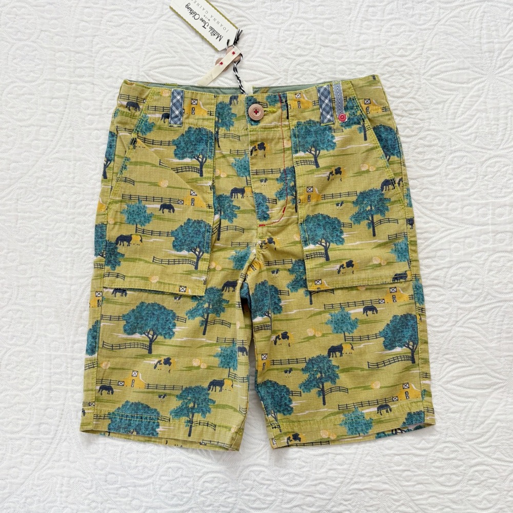 Matilda Jane x Joanna Gaines Boy's Don't Fence Me In Shorts Sz 8